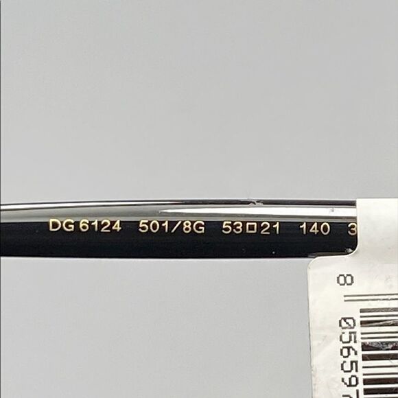 Dolce
& Gabbana Black Cat Eye Sunglasses 53mm - Picture 6 of 10